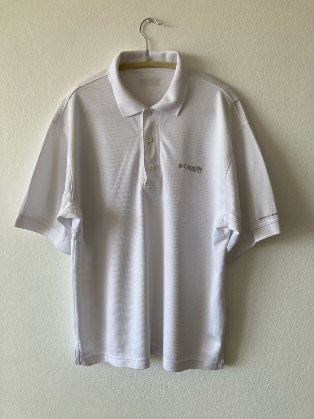 Columbia White Men's Performance Polo - Picture 1 of 5